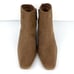 Linea Paolo Women's Windy Snip Toe Block Heel Bootie Tan Size 10