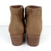Linea Paolo Women's Windy Snip Toe Block Heel Bootie Tan Size 10