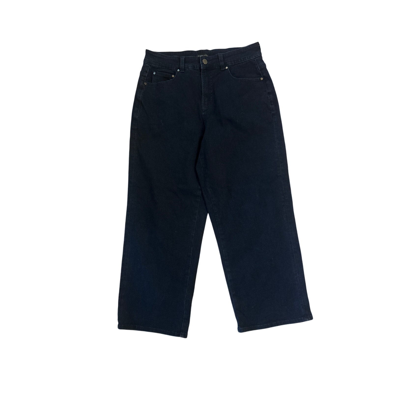 Women 8 M Universal Standard Bae Boyfriend Crop Jeans High Waisted Denim Pants