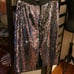 Silver Sequin Midi Skirt