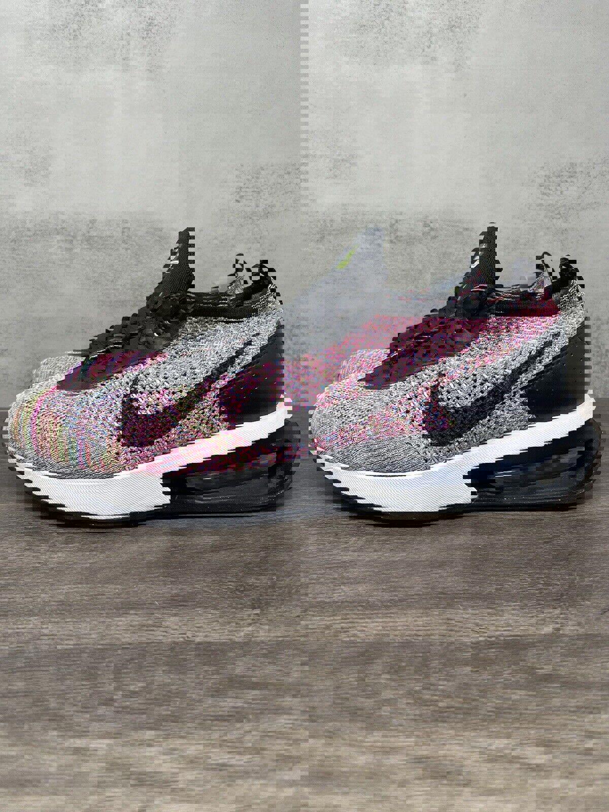 Nike Air Max Flyknit Racer Mens 14 Multi Color Pink Black White DJ6106-300
