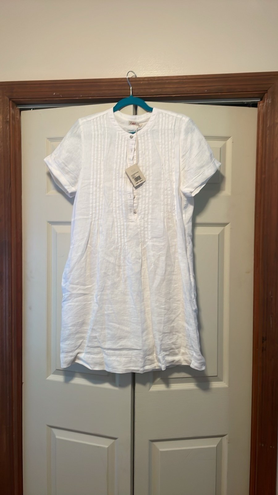 NWT… Faherty Basket weave Dress.