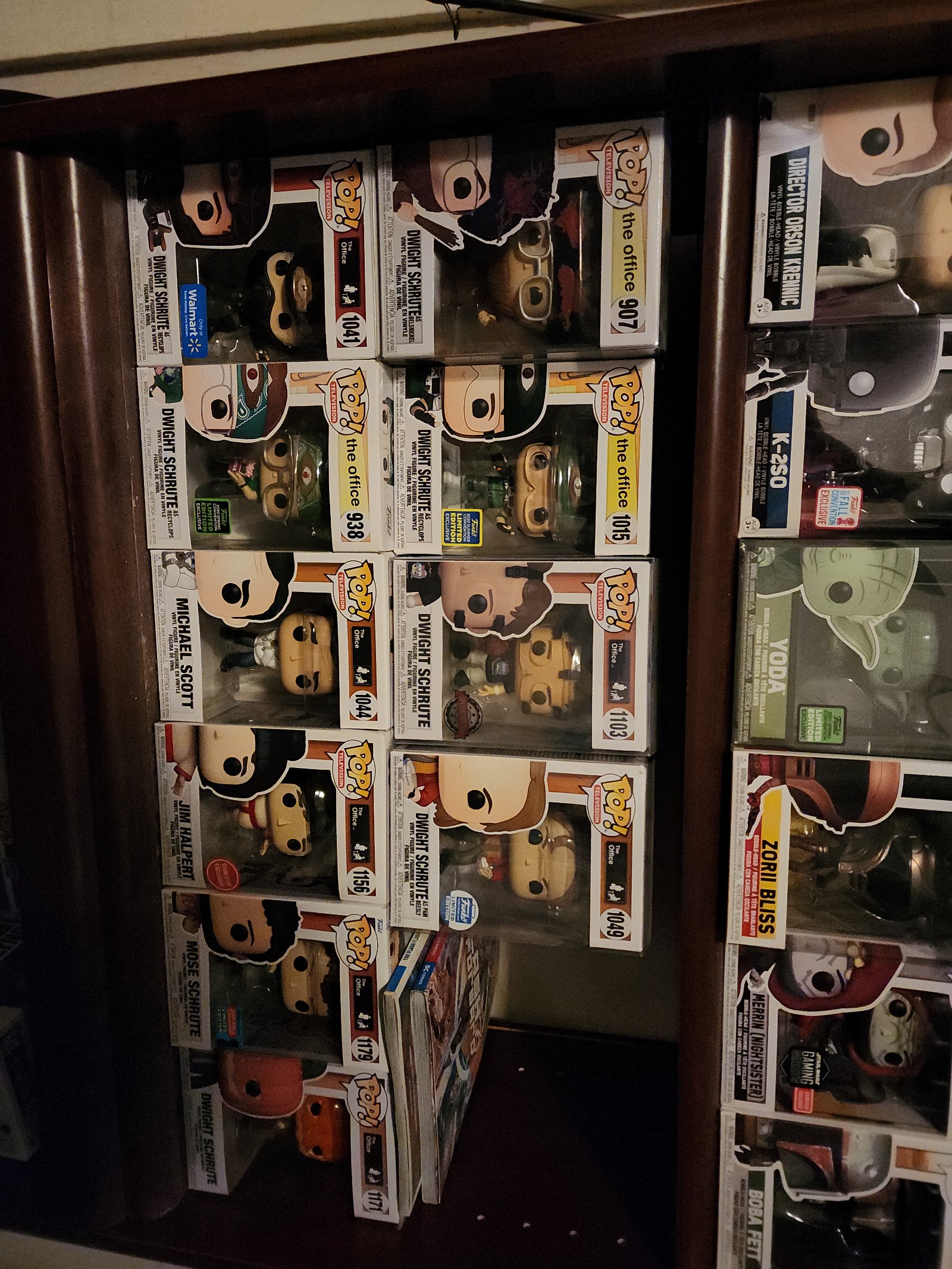 the office Funko pops, dwight collection