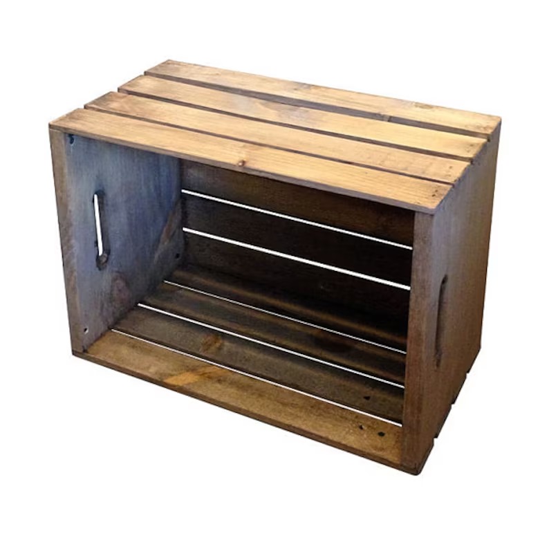 Rustic Storage Crate - Wooden Crate for Building Shelving
