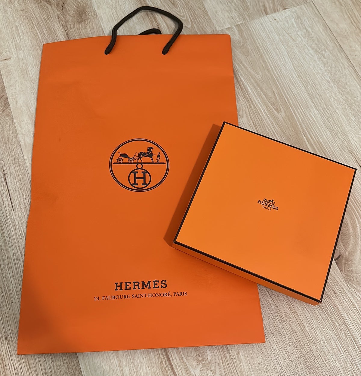 Hermes shopping bag and box Small