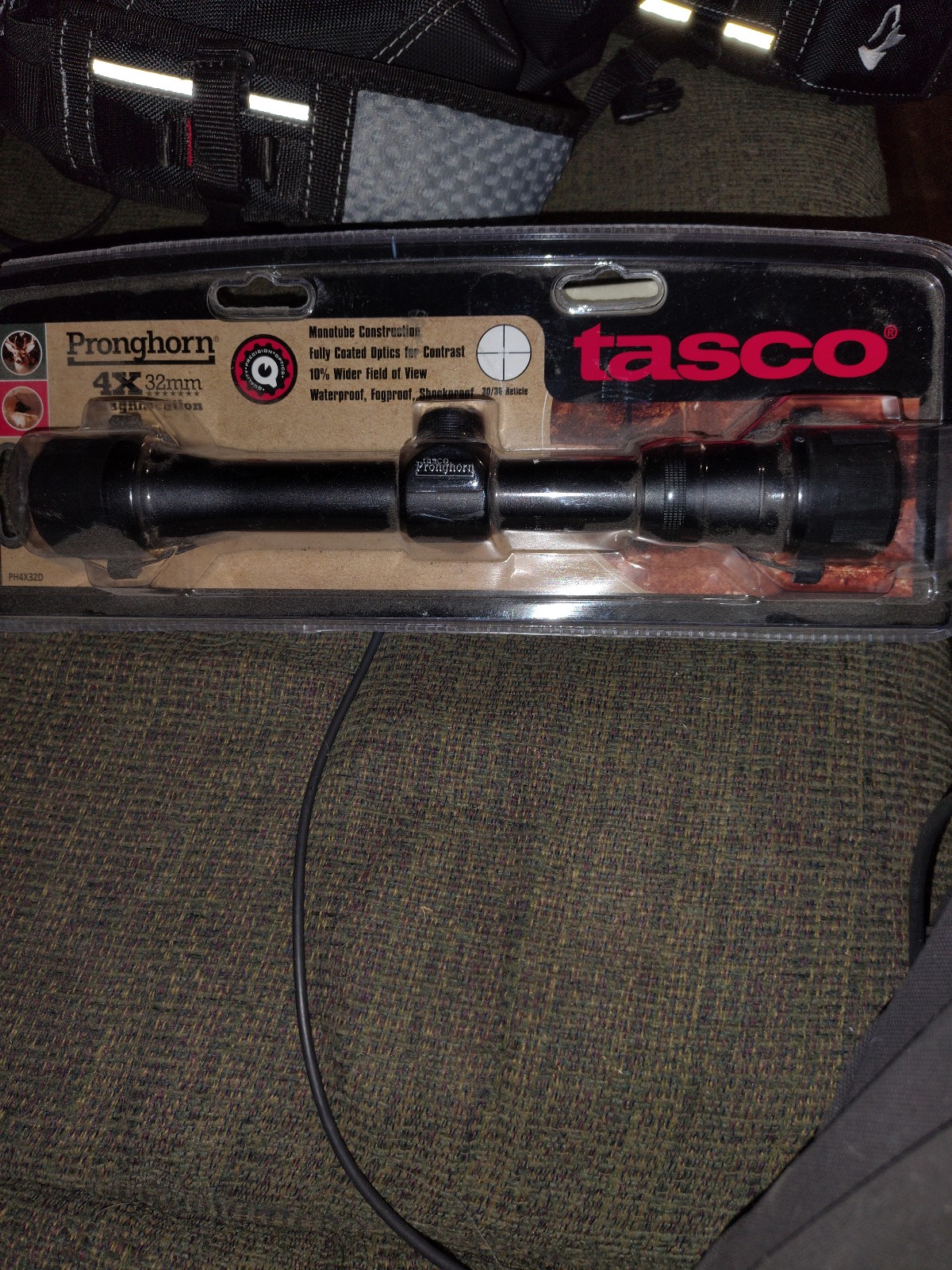 Tasco pronghorn 4 x 32 scope.