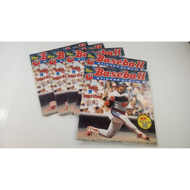 NOS Unused 1983 Topps Baseball Sticker Album Lot Of 5