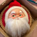 Vintage musical Santa wreath with original box