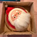 Vintage musical Santa wreath with original box