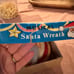 Vintage musical Santa wreath with original box
