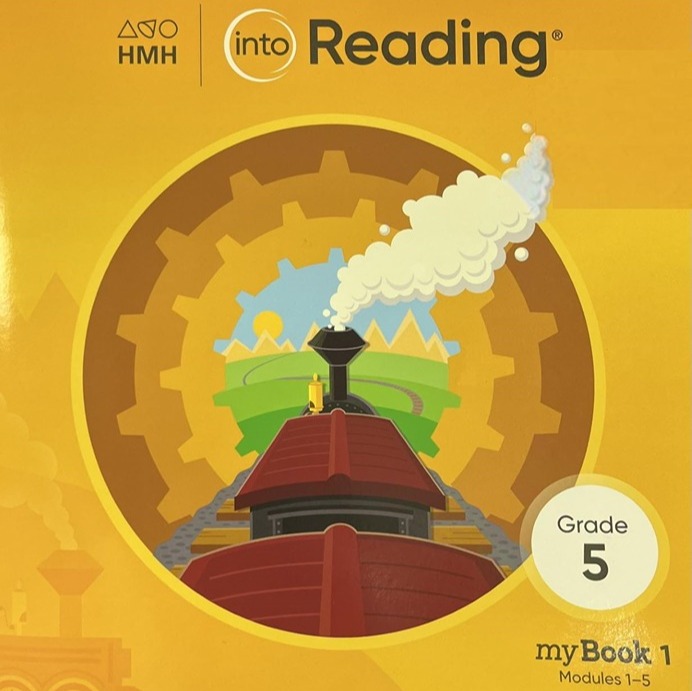 Lot of 2 Textbooks: HMH Into Reading Grade 5 Homeschooling Workbook