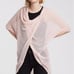 All Saints Itat Twist Tee Small Candy Pink open knit flowy sheer oversized