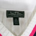 1990s Vintage Ralph Lauren White Cable Knit V-Neck Sweater Preppy Small