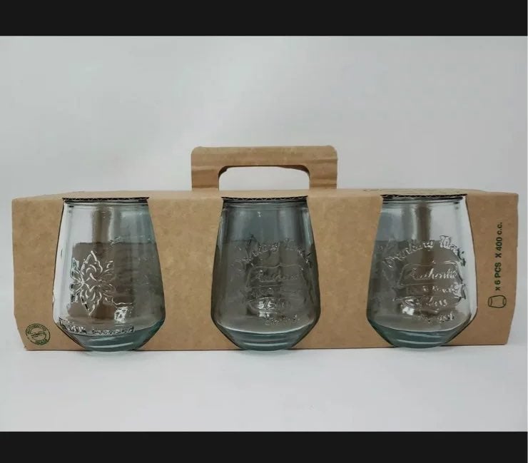 San Miguel 6 Stemless Wine Glasses