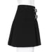 Sexy Rare Gothic Pleated Mini Bondage Skirt With Undershorts