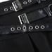 Sexy Rare Gothic Pleated Mini Bondage Skirt With Undershorts