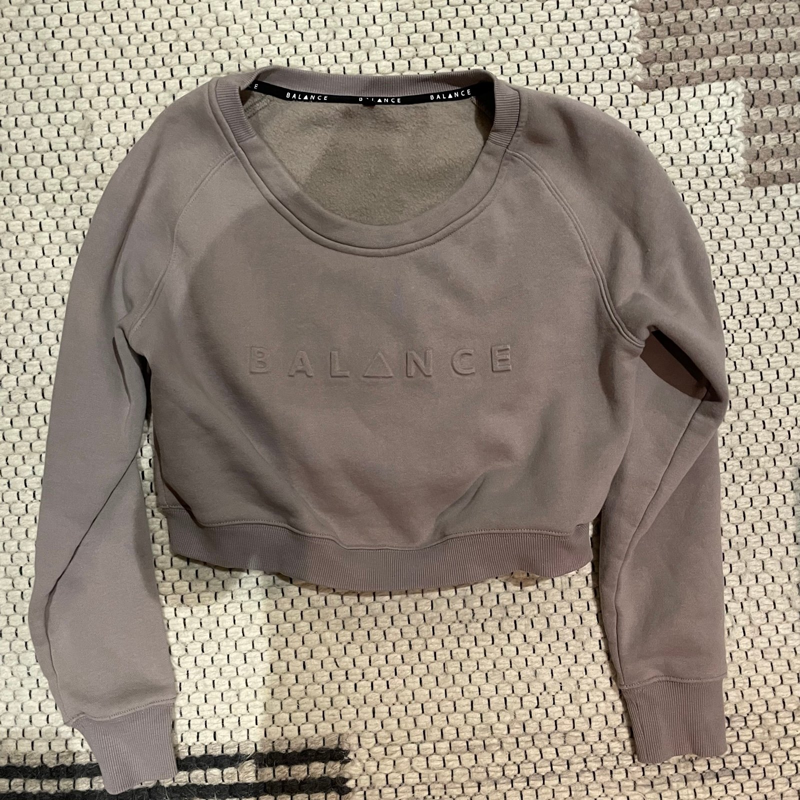 Gray Balance Athletica Essence Crop Sweatshirt