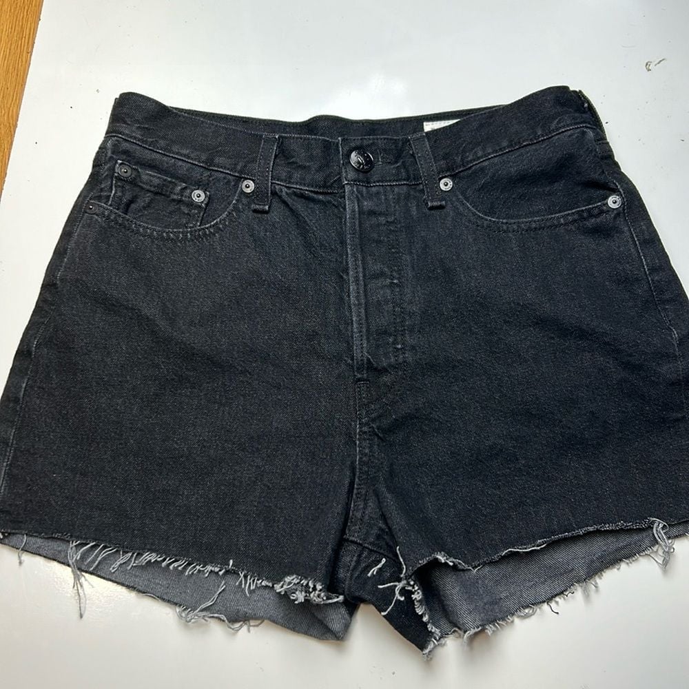 Rag & Bone black Maya high rise short sz 28