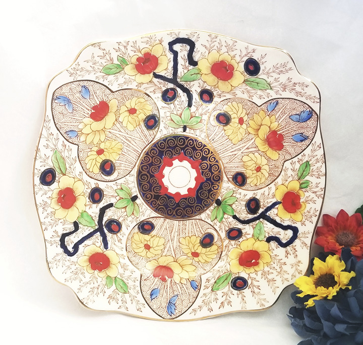 Royal Staffordshire Plate Cairo Pattern c.1890s Porcelain Dinner Plate