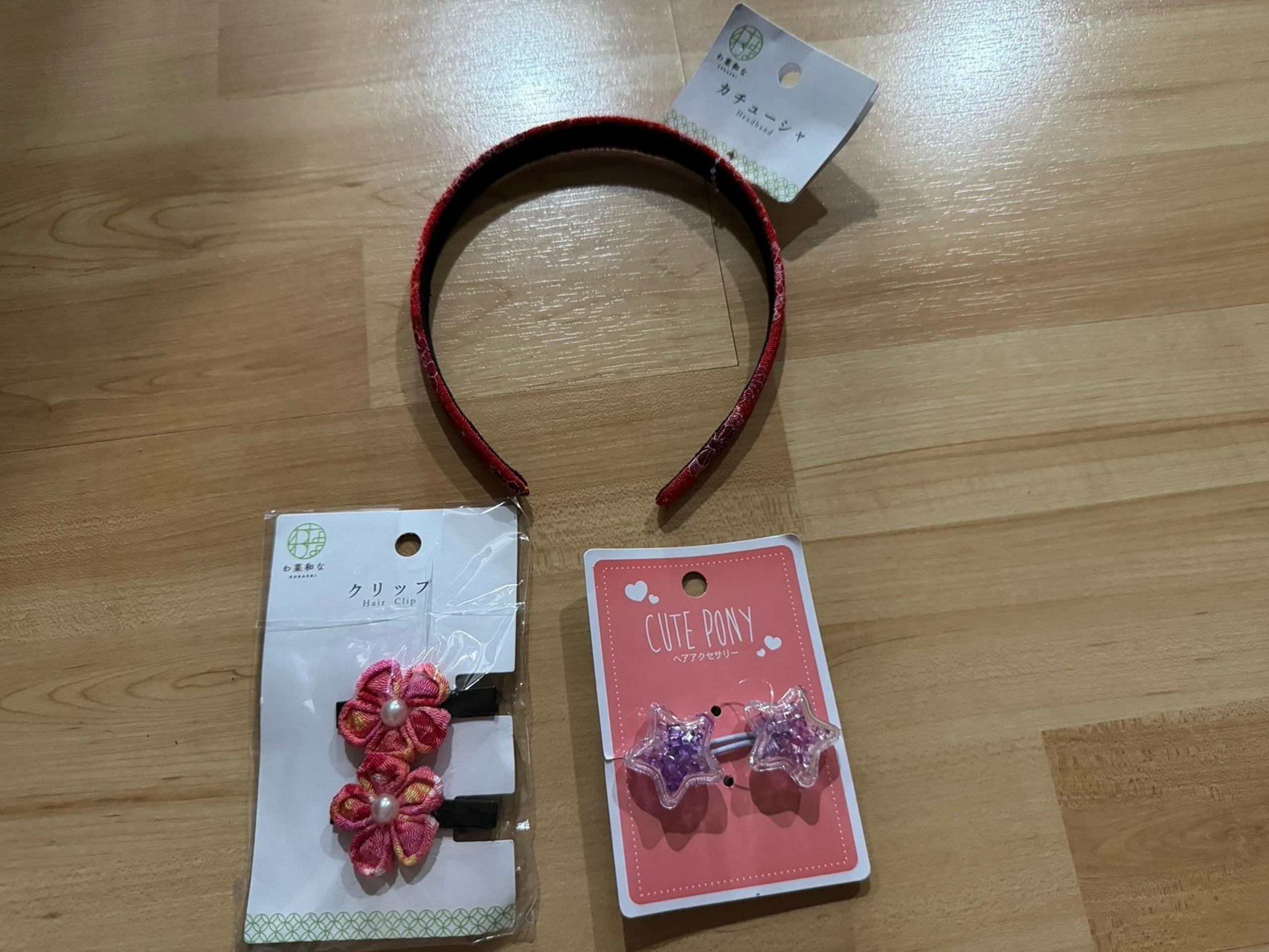 New Daiso hair accessories