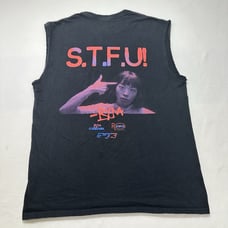 Rina Sawayama STFU! Merch Men's Medium Cut Off Black Graphic T Shirt Crewneck