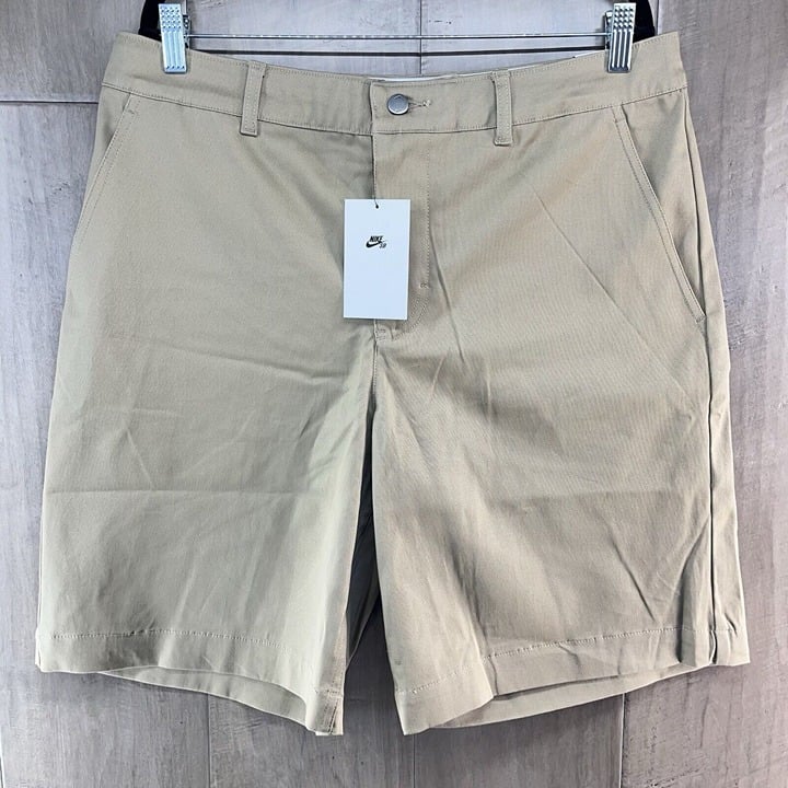 Nike SB El Chino Men's Skateboarding Flat Front Shorts Khaki 34 FQ0500-247