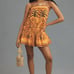 NWOT Farm Rio Sleeveless Square-Neck Shift Mini Dress