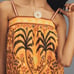 NWOT Farm Rio Sleeveless Square-Neck Shift Mini Dress