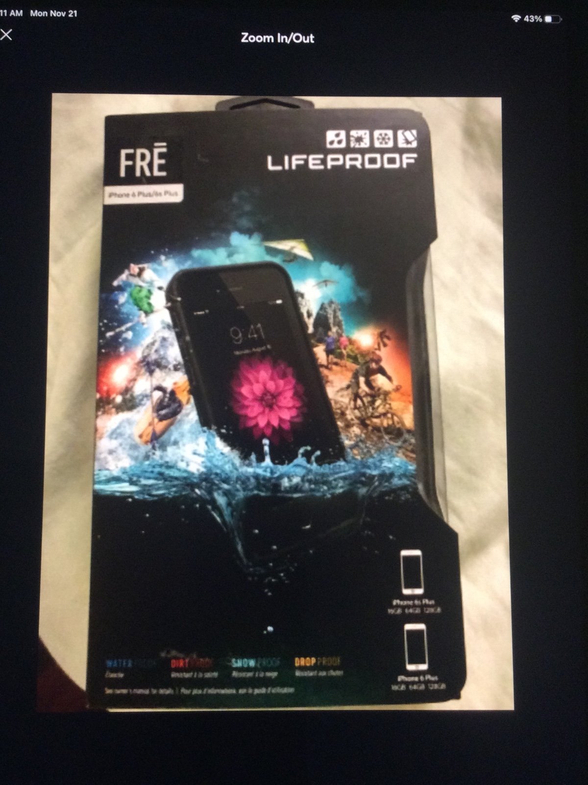 iPhone lifeproof fre 6/6s case