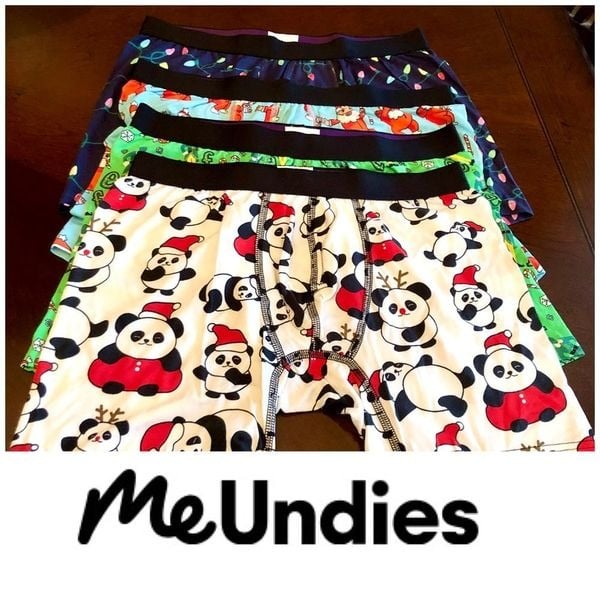 MeUNDIES - M Sz M - NEW 4-Pair Pack of Boxer Briefs. Holiday Edition. So Comfy!