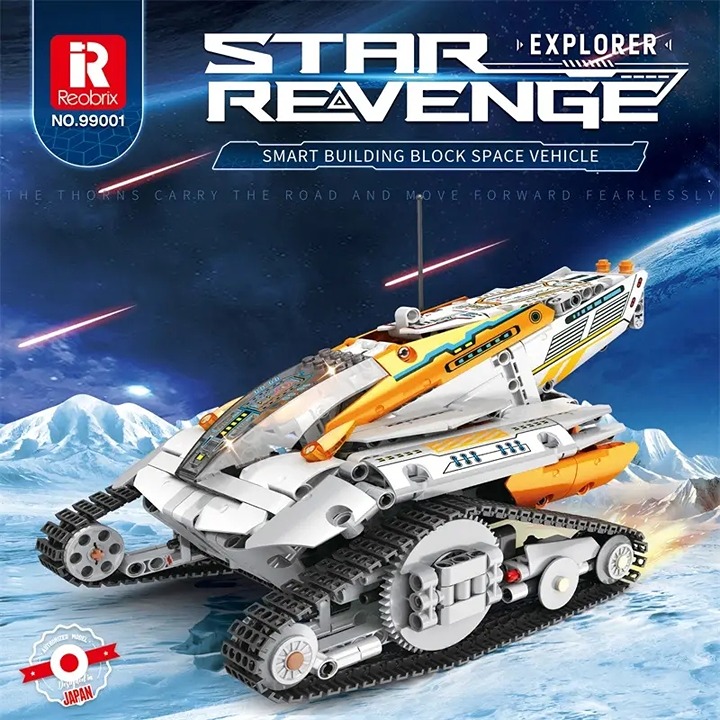 Reobrix 700pcs Assembly Block Toy Aerospace Series, Aviation Car Adult Decompres
