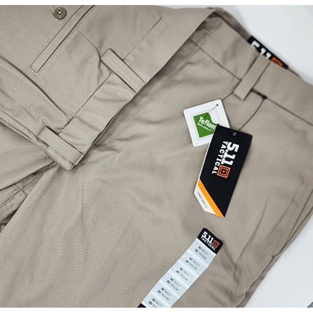 NEW 5.11 Tactical Covert Khaki 2.0 Men's Size 42x30 Tactical Pants Beige 74332