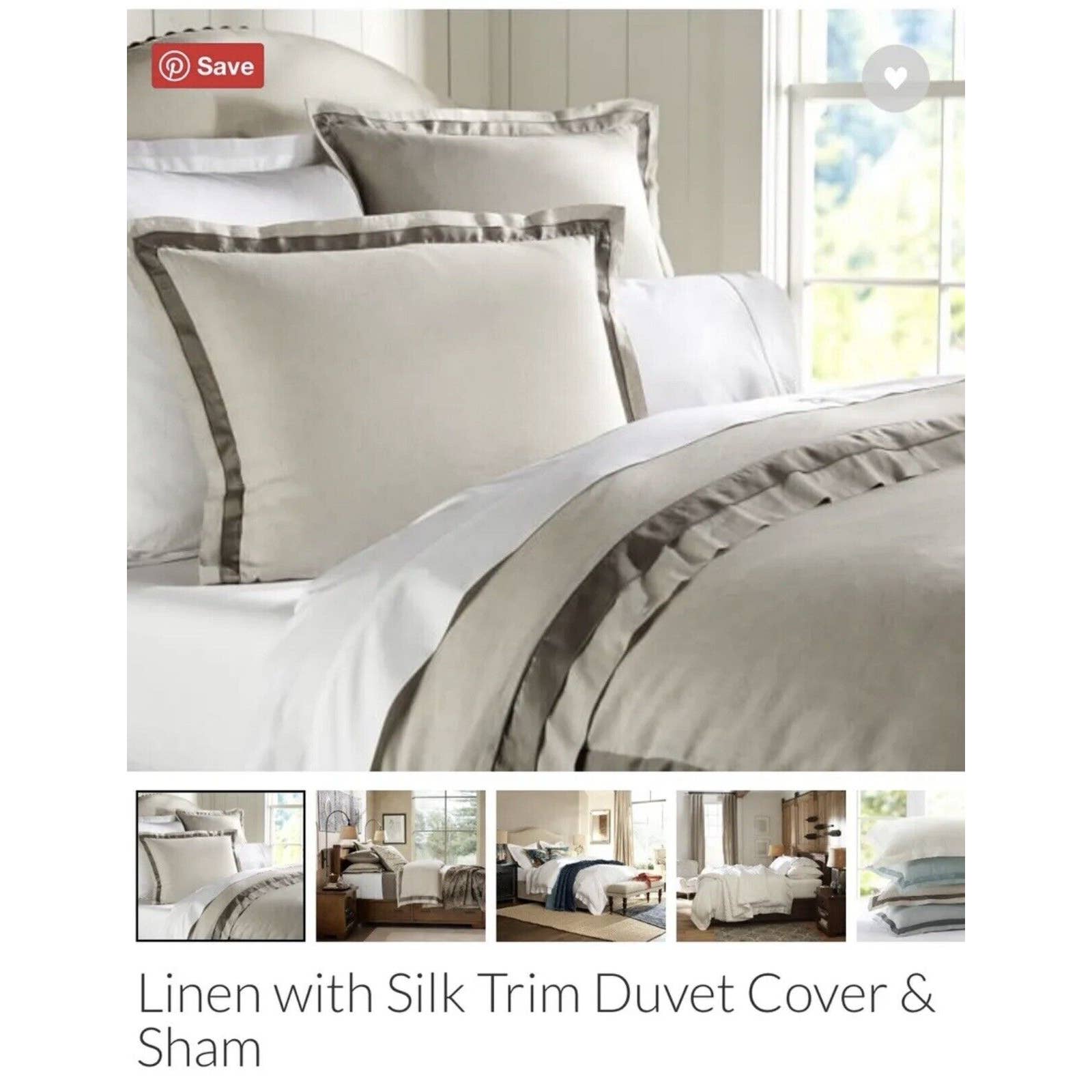 Pottery Barn Beige Duvet Sets Mercari