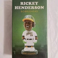 New* RICKEY HENDERSON Bobblehead OAKLAND A's MLB Baseball Jersey ATHLETICS Ricky