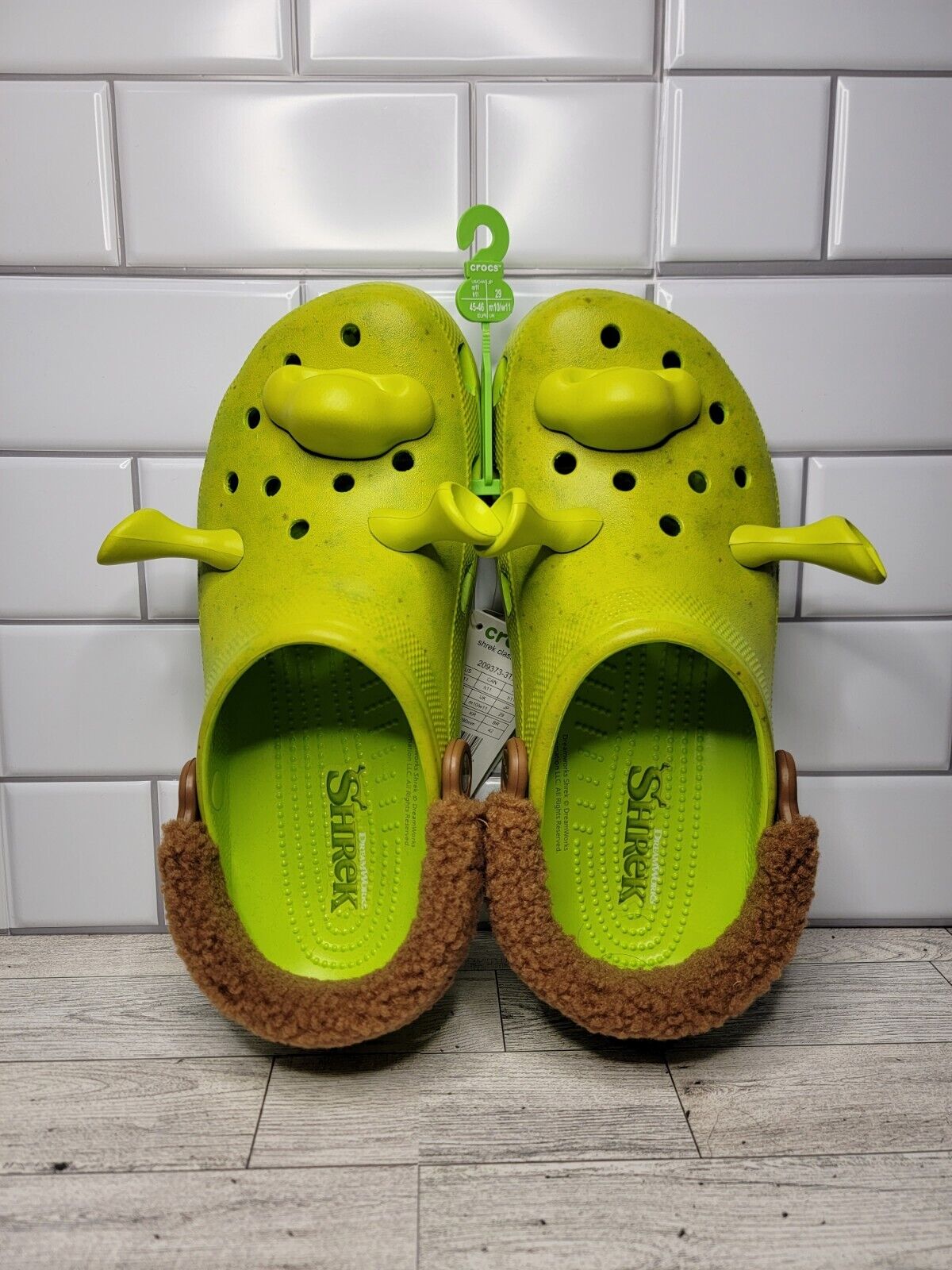 DreamWorks X Crocs Classic Clog “Shrek Green Lime” Men’s Size 11 Womens 13