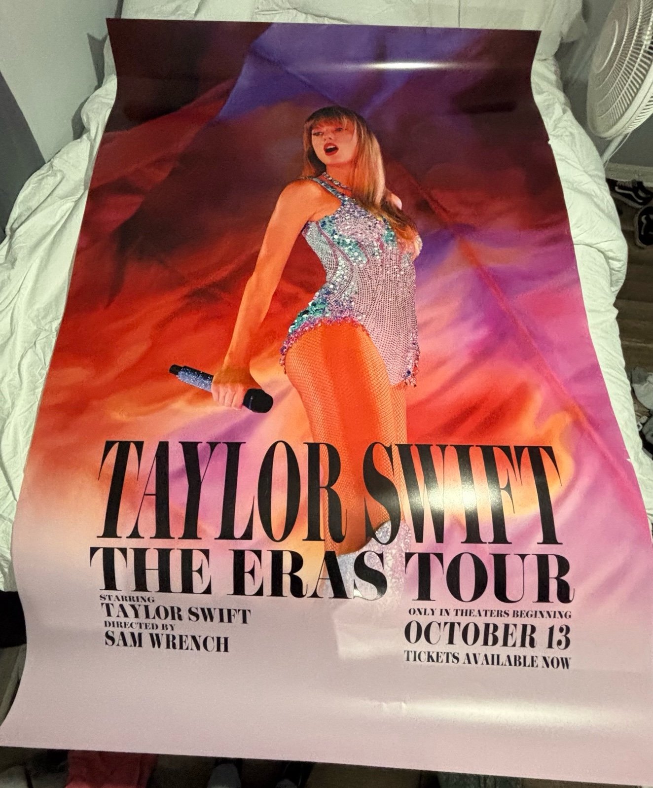 Taylor Swift Eras Tour movie theater poster