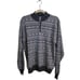 Peter Millar Wool Blend Gray FairIsle Snowflake Sweater Size M
