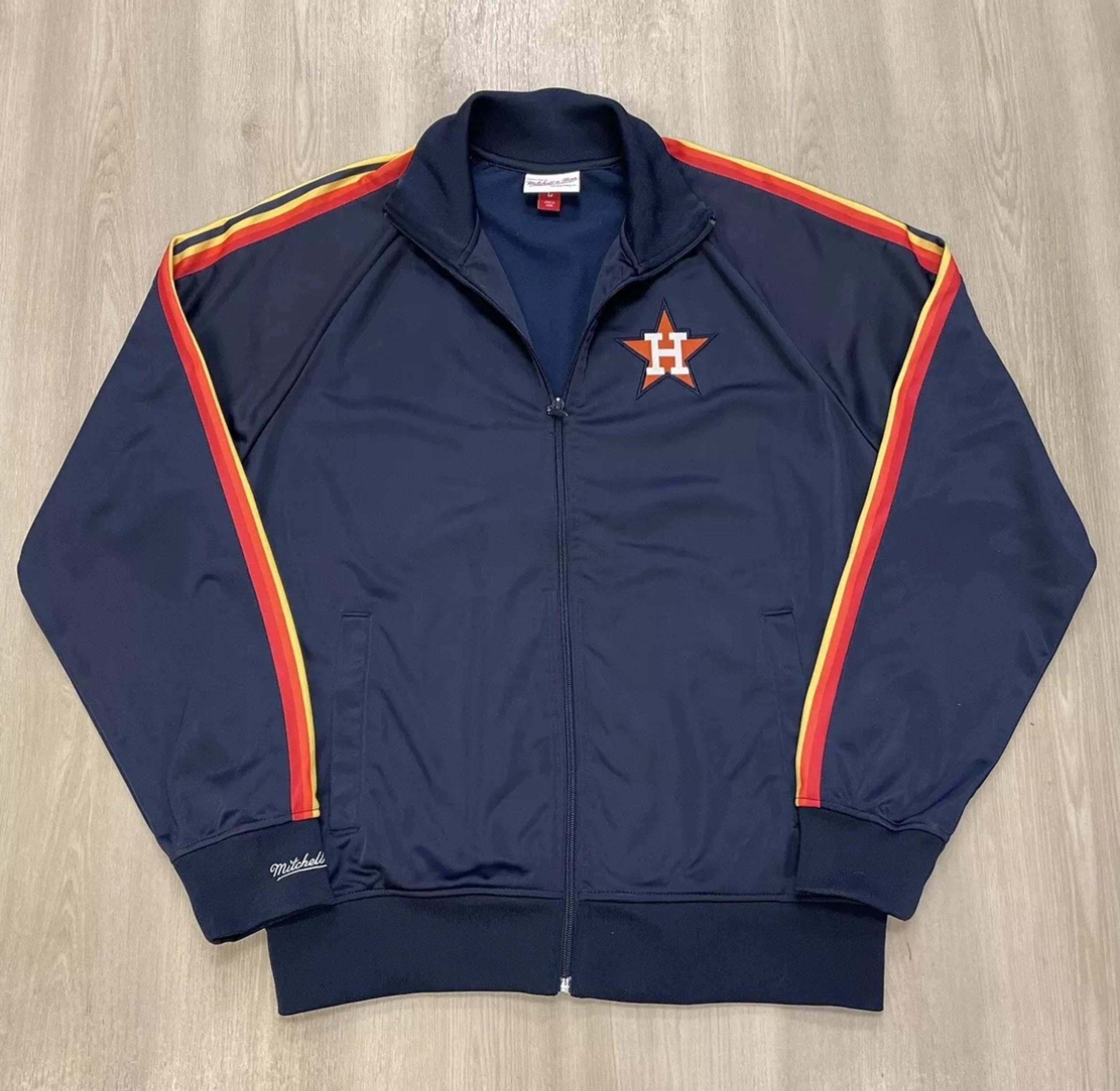 Mitchell Ness Houston Astros Cooperstown Collection Track Jacket Mens Large