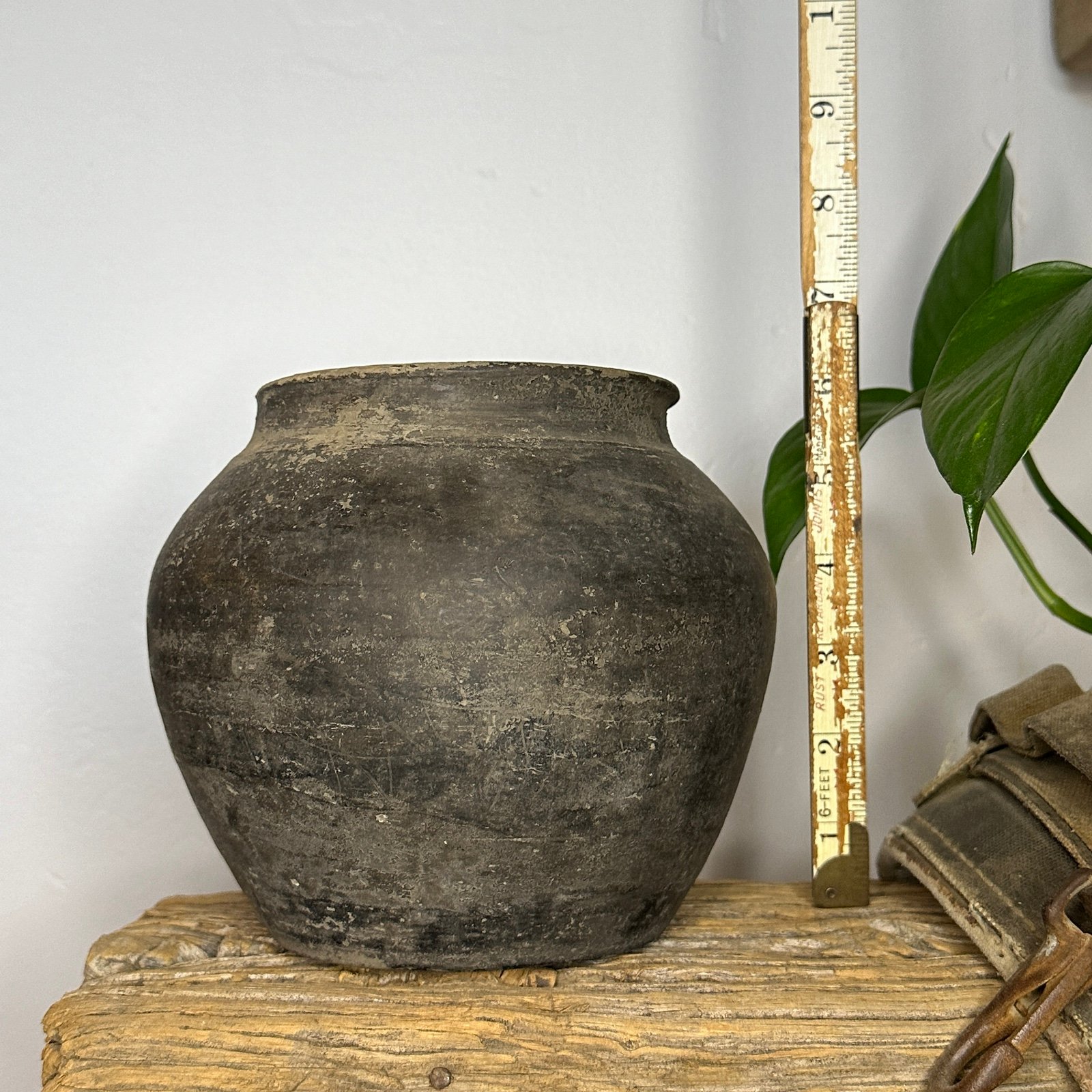 Vintage Black Rustic Vessel