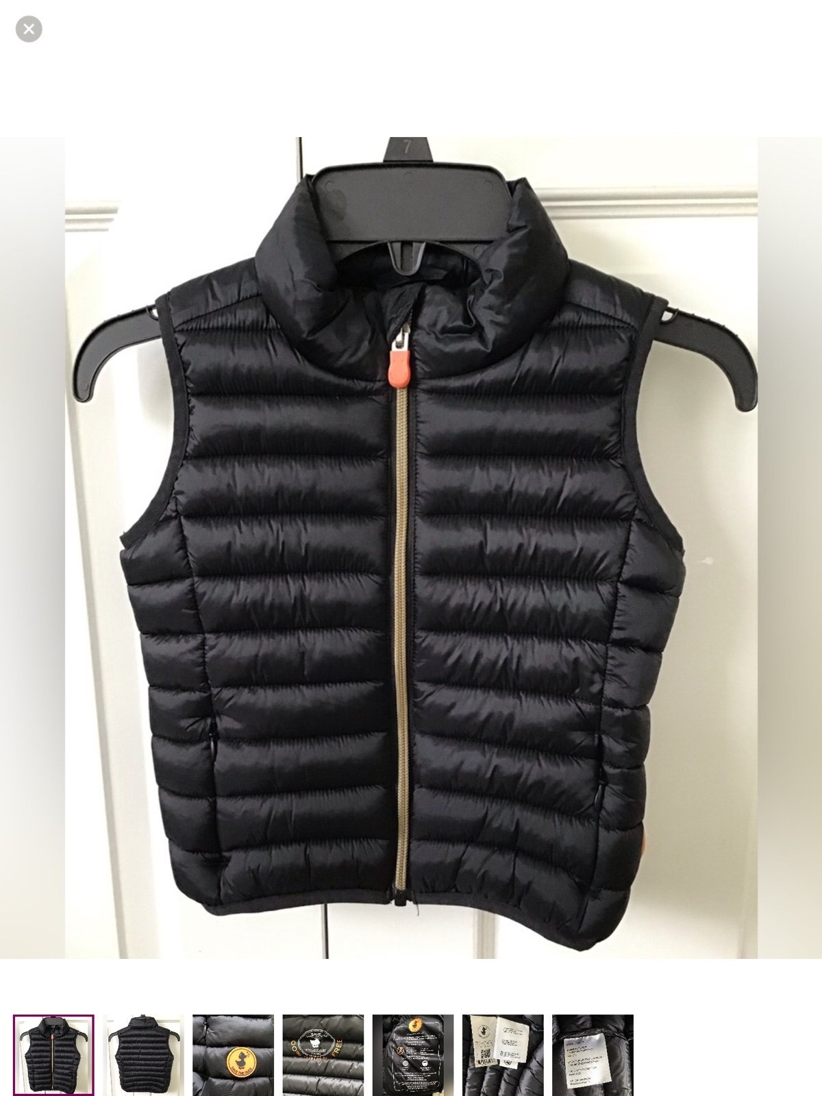 SAVE THE DUCK Unisex Dolin Vest | Black | Size 2