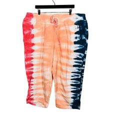 NEW! Lane Bryant Livi Activewear Capri Jogger Sweatpant Tie Dye - 22/24