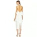 White Halter Dress from Revolve - Low Back, Removable Bow - Size XS