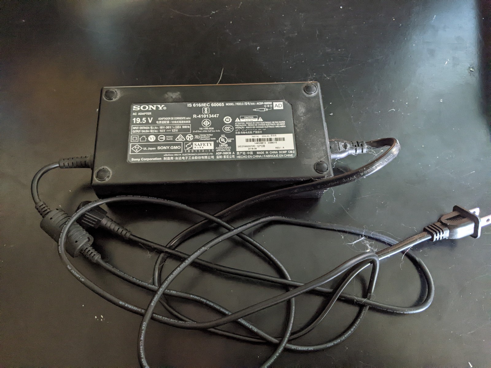 Sony AC Power Adapter ACDP-160D02 for 49 Sony Bravia 4K Smart TV