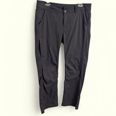 PrAna ladies charcoal snap up convertible outdoor pants utility hiking size 10
