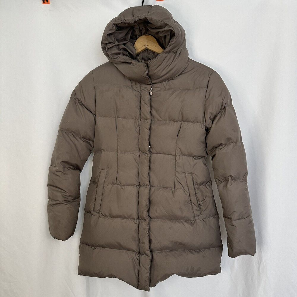 Crewcuts J.Crew Puffer Winter Coat Jacket Girls 14 XL Down Feather Fill Brown