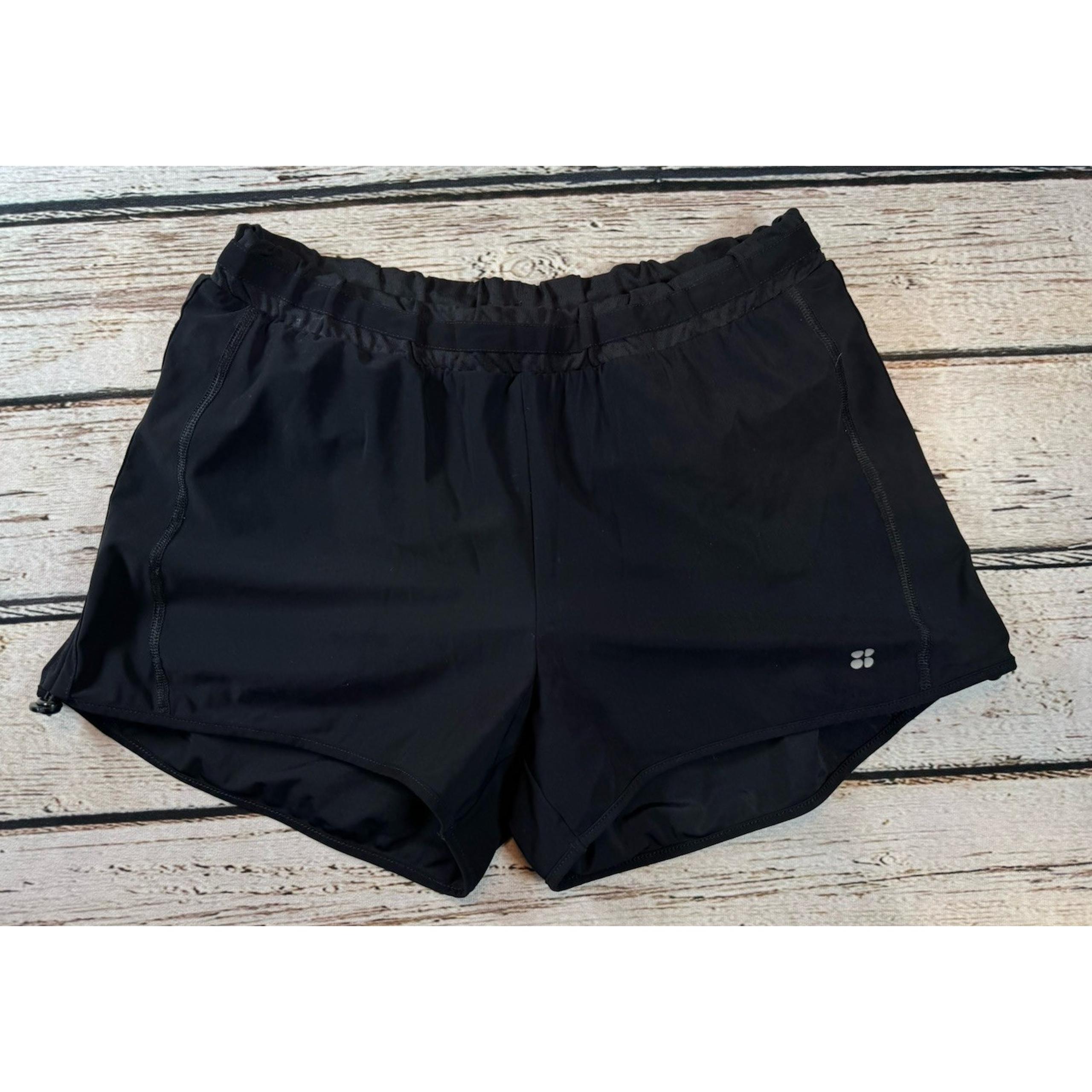 SWEATY BETTY Shorts XS Black Womens Running Gym Sports Short Pockets