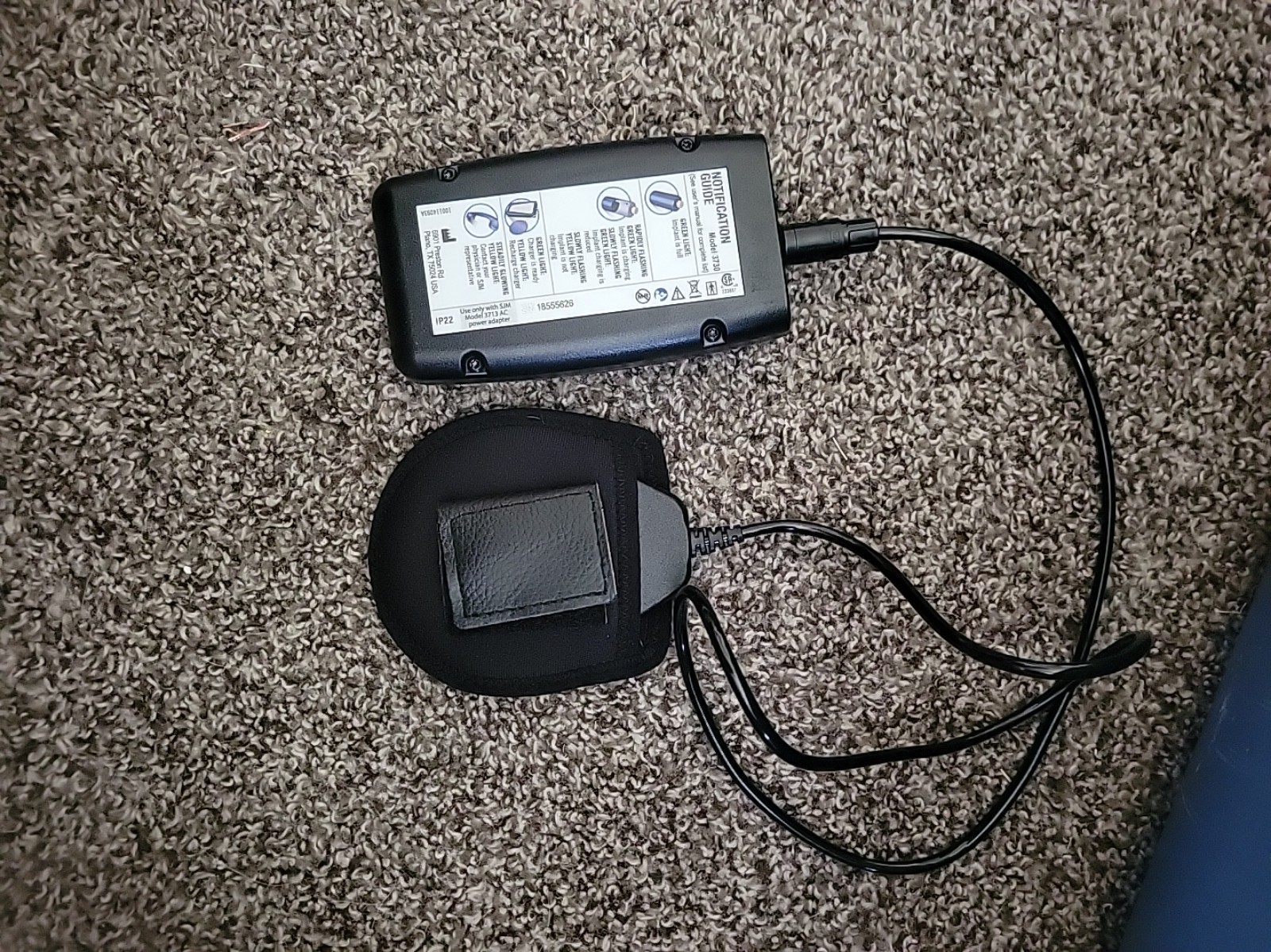 St. Jude Medical Battery Pack/Portable Charger 3721 And Power Supply 3713