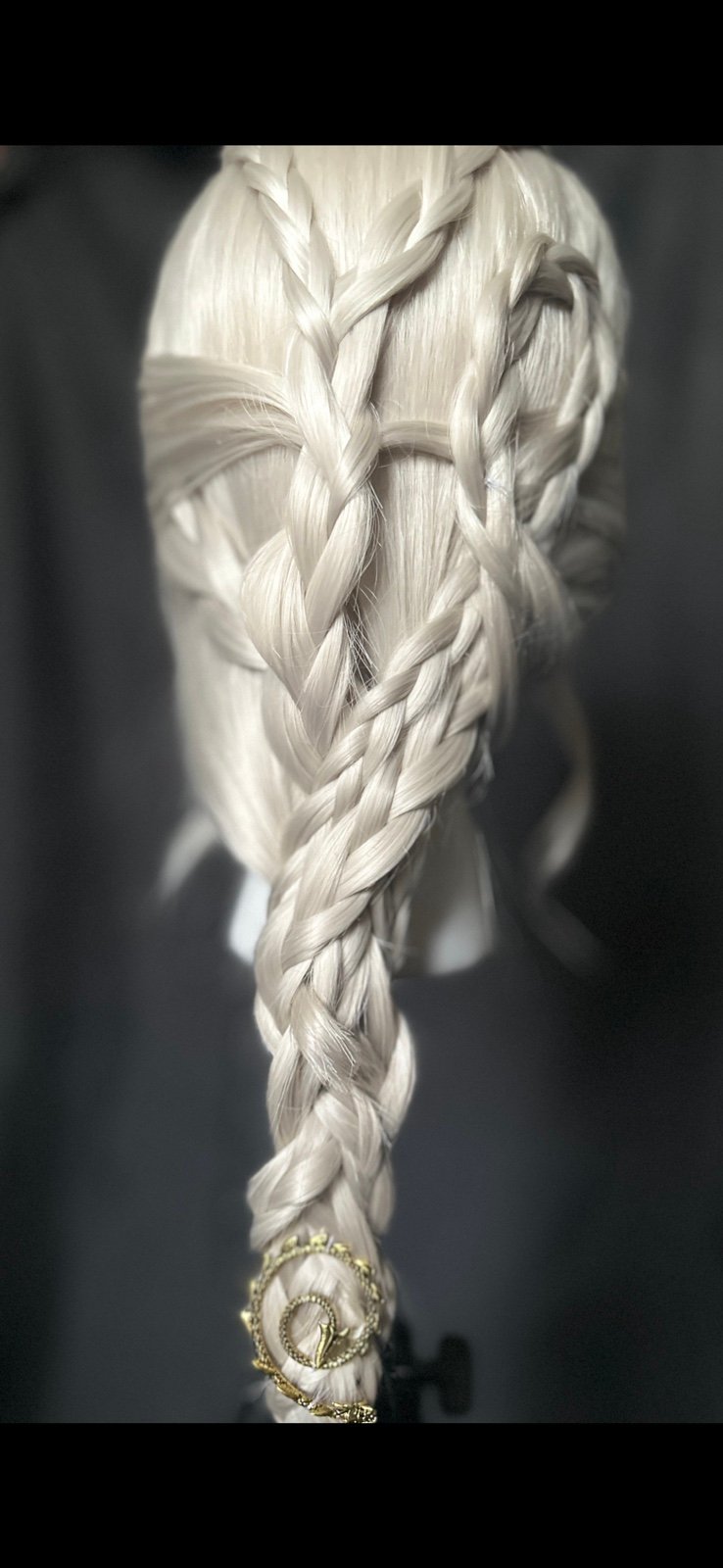 Rhaenyra wig hairstyle platinum color new