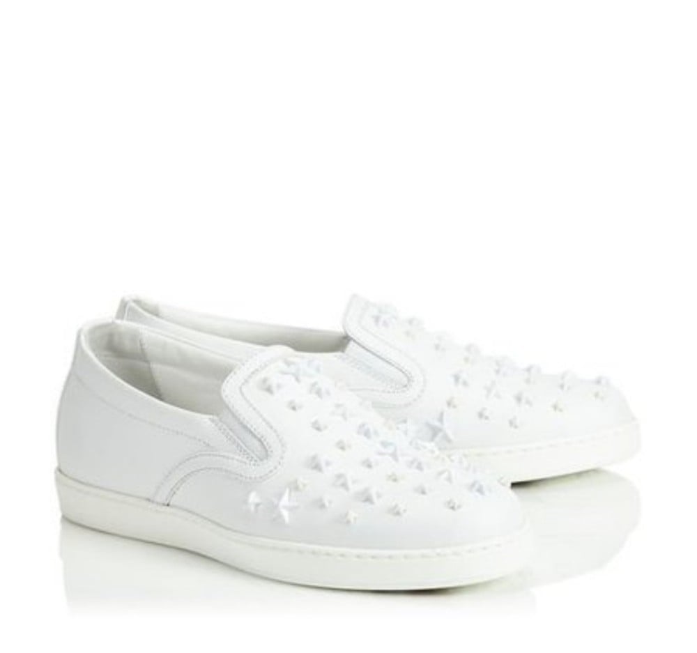JIMMY CHOO ◆ Sneakers Slip-On White With Studs/Missing stars/EU42/US9/WOB