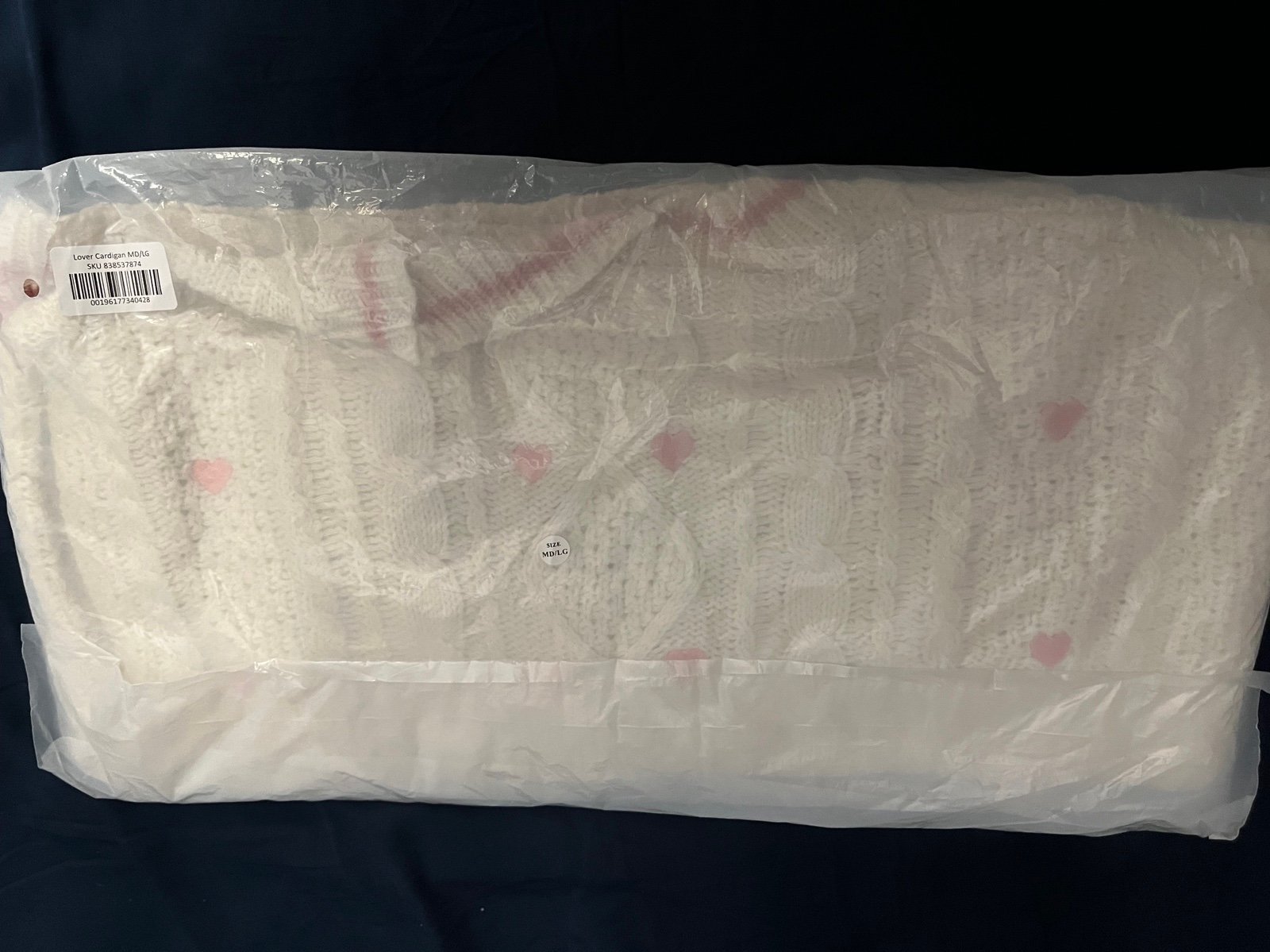 Taylor Swift Official Lover Cardigan MD/LG New in Package, sealed